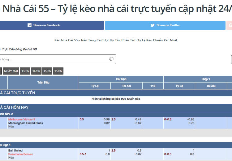 Giới Thiệu Trang Web Kèo Nhà Cái 55